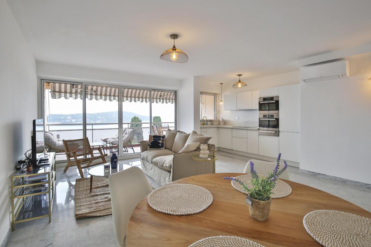 Sublime Appartement Vue Mer. Parking/Piscine/Clim Villefranche-sur-Mer Buitenkant foto