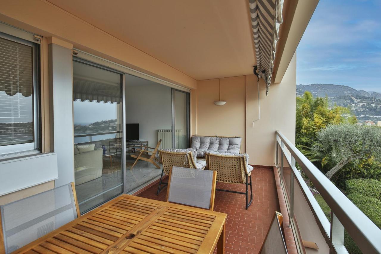 Sublime Appartement Vue Mer. Parking/Piscine/Clim Villefranche-sur-Mer Buitenkant foto