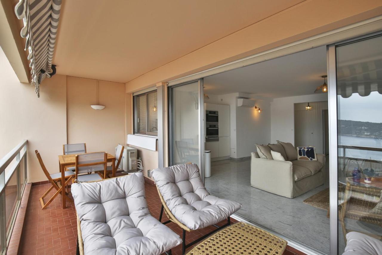 Sublime Appartement Vue Mer. Parking/Piscine/Clim Villefranche-sur-Mer Buitenkant foto